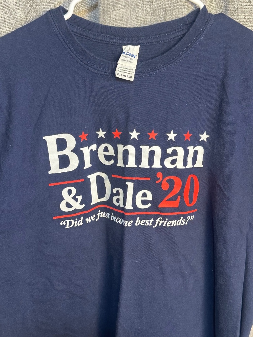 Step Brothers Brennan & Dale ’20 Election Parody Graphic Tee Navy Blue Size XL
